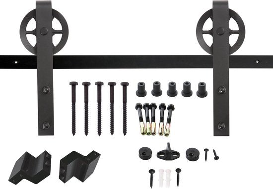 Système de porte coulissante Intersteel Roue noir mat