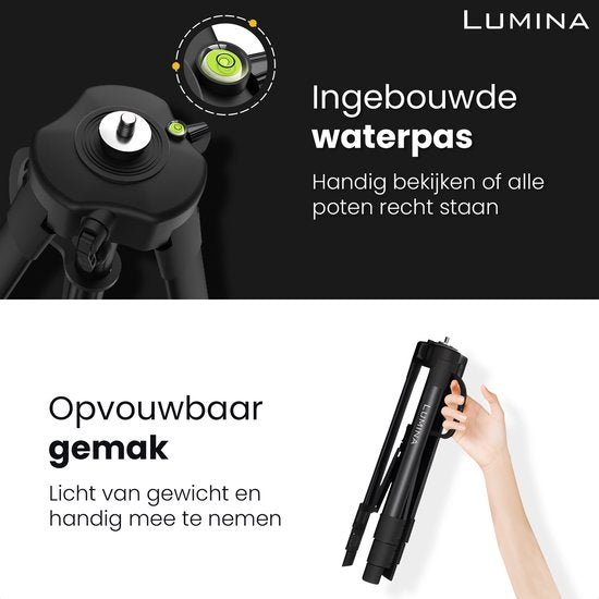 Lumina® Beamer Tripod - Support stable pour projecteur - Convient à tous les projecteurs et ordinateurs portables