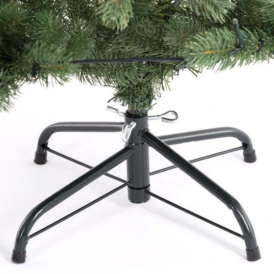 Sapin de Noël artificiel Casaria - 140cm Lumières de Noël 100 LEDS - Vert