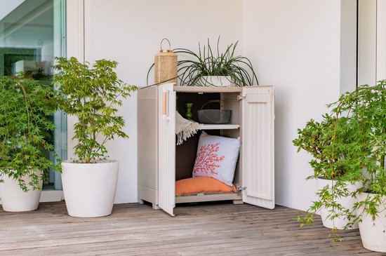 Keter - Meuble de rangement - Groove - bas - beige - fr - couleur sable