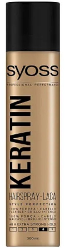 Syoss - Spray pour cheveux - Kératine - 4 - 400ml