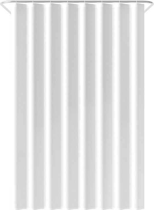 Loti Living Rideau de douche anti-moisissure - blanc - anneaux inclus - imperméable - polyester - rideau de douche 120x200 cm