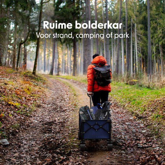 LifeGoods Wagon - XXL - pliable - 300L - 150KG de capacité de charge - bleu