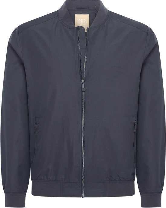 Mario Russo Bomber Jacket - Navy - Taille M - Veste intermédiaire légère - 100% Polyester - 58 cm de large / 70 cm de long