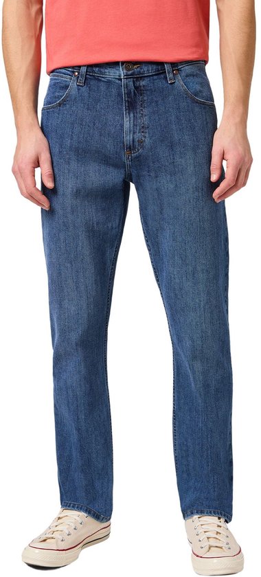 Wrangler Hommes Jeans Pantalon STRAIGHT regular/straight Fit Bleu 33W / 30L Adultes