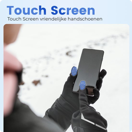 Qualitá® Heated Gloves - Gants chauffants - Résistants à l'eau - Gants électriques Taille M - Avec compatibilité écran tactile - Sports d'hiver - Rechargeable -