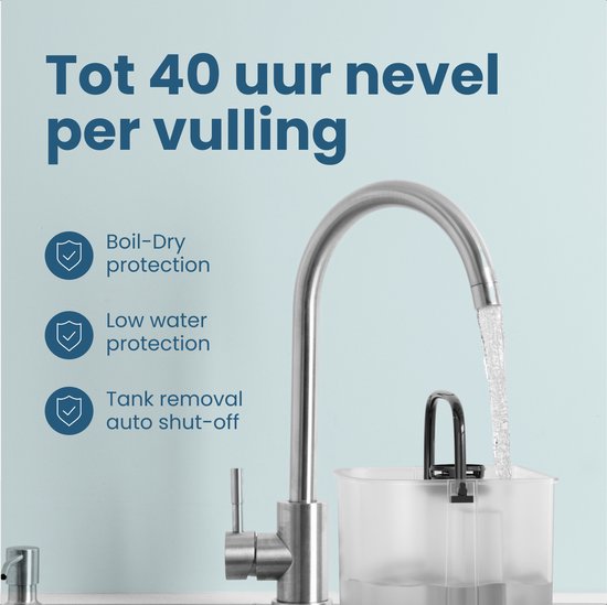 Auronic - Humidificateur - Capacité 4 l - Avec Aromathérapie & Mode Nuit - Sans BPA & Silencieux - Buse 360 degrés - Plastique - Noir