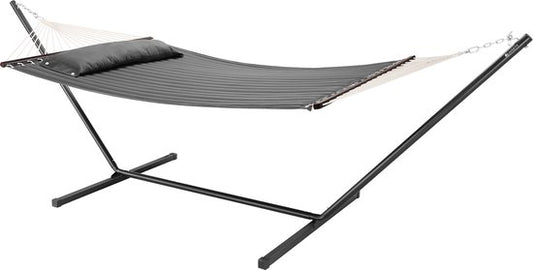 Juskys Hamac Cata - Anthracite - Base et coussin inclus