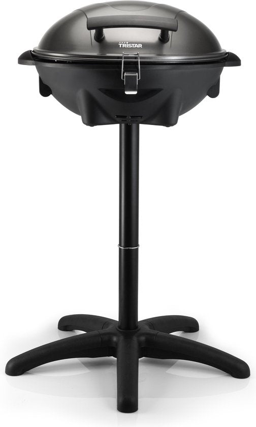 Tristar BQ-2816 Barbecue électrique - Barbecue électrique - Barbecue sur pied - Peut être utilisé comme barbecue de table - Plaque de cuisson 46 x 35 cm - Noir