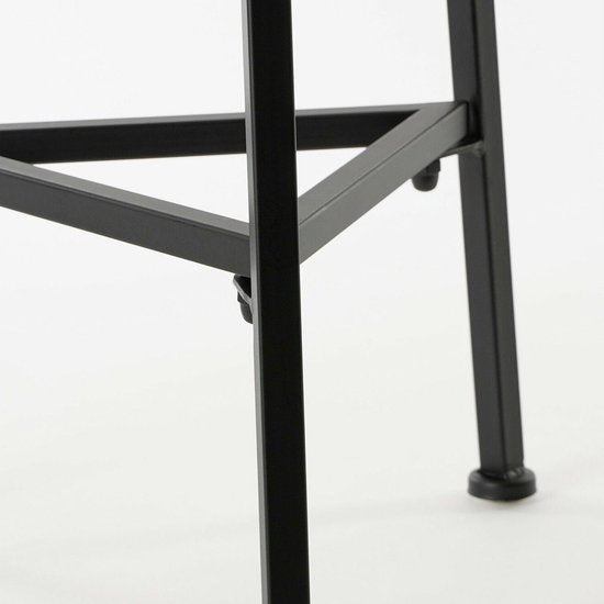 Mica Decorations Table à plantes Adine - H80 x Ø30 cm - Métal - Noir