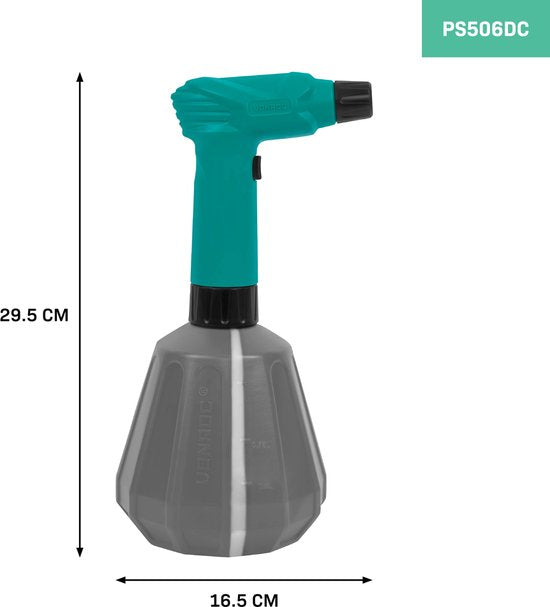 VONROC Pulvérisateur électrique à pression - 1 litre - 4V - pour l'arrosage, le désherbage, le nettoyage et l'esthétique automobile - Câble de chargement USB-C inclus