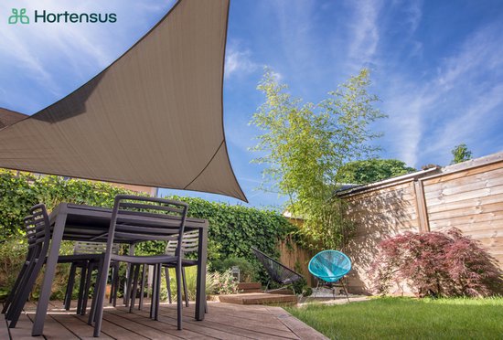 Hortensus - DESTOCKAGE : Toile d'ombrage triangulaire ou carrée en gris ou taupe - Quadrangulaire - Gris - 3,6 m