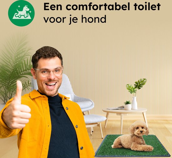 Gtrise Toilette pour chien avec 2 tapis - extérieur/intérieur - toilet training Ebook - Animal Toilet