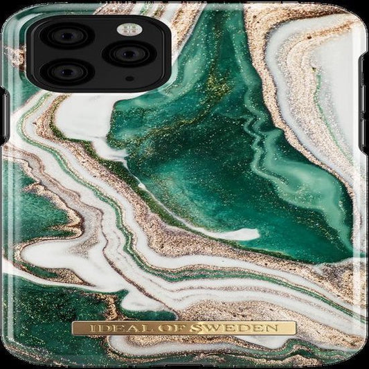iDeal of Sweden iPhone 11 Pro Coque arrière - Golden Jade Marble