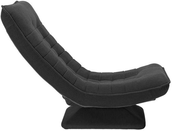 Fauteuil relax / Recliner Corsica - Velours côtelé - Gris foncé