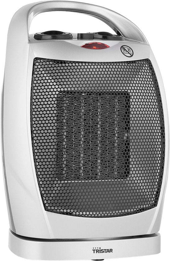 Tristar Chauffage électrique KA-5038 - Chauffage à ventilateur - Avec protection contre le basculement et la surchauffe - Fonction rotative - 750W et 1500W - Gris