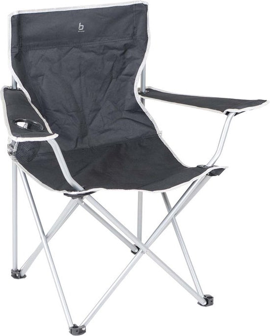 Bo-Camp - Chaise pliante - Compacte - Acier - Noir