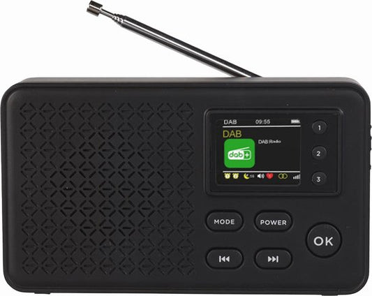 Radio - Denver DAB - Bluetooth - Radio DAB+/FM - 40 stations préréglées - Radio-réveil - DAB57B