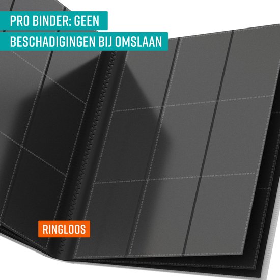 NAPI Collecting Folder 360 Cards - Pro Binder Folder for Cards - Trading Card Folder - 9 Pocket - Premium Card Binder - 20 Pages - A4 Size - Red