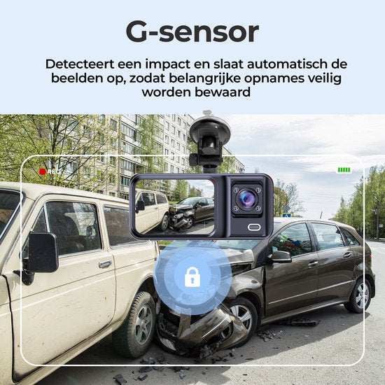 Denver Dashcam - Dashcam pour voiture - Caméra frontale et de cabine - Full HD - Grand Angle 120° - Enregistrement en boucle - Capteur G - CCT2500