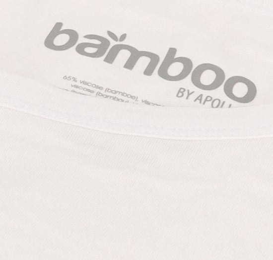 T-shirt homme Apollo Bambou - Col rond - 2-pack - Blanc - S