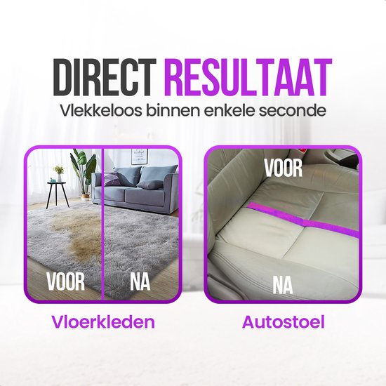 Strex Carpet Cleaner Extra Powerful - Nettoyeur de taches / Nettoyeur de meubles / Nettoyeur de matelas / Nettoyeur de canapés - 2 accessoires
