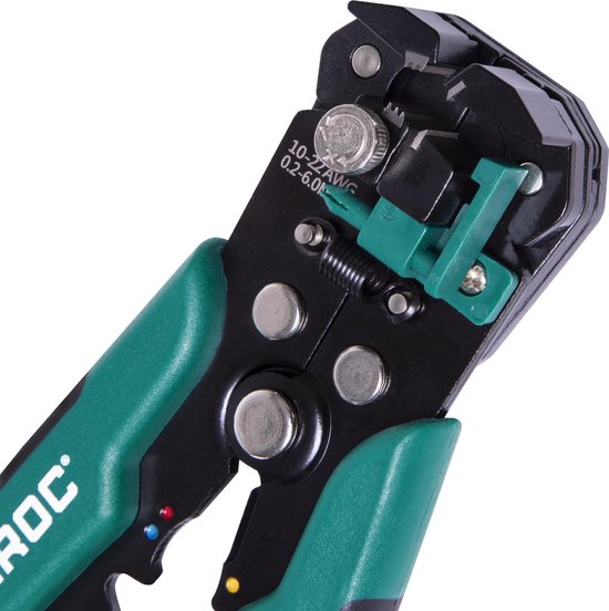 VONROC Pince à dénuder automatique professionnelle - Pince à sertir et à isoler - Avec jeu d'accessoires de 270 pièces