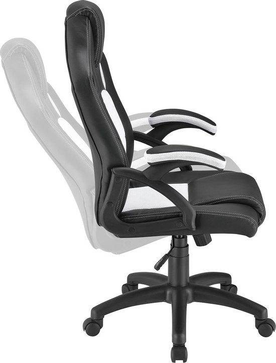 Chaise de bureau/chaise de jeu Racing Montreal - Blanc