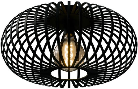 Plafonnier Nolt - Plafonnier E27 Lampe - Industriel - ⌀ 40cm - Noir