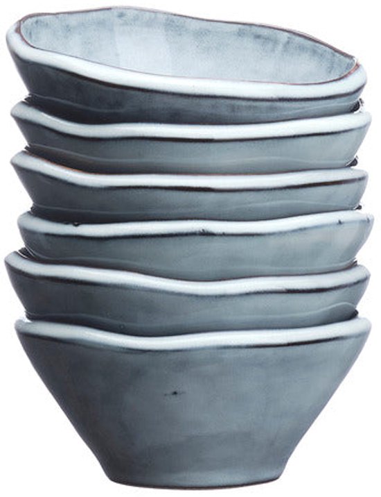 Bol CLOUD Ø10cm - 6 pièces - Gris tempête
