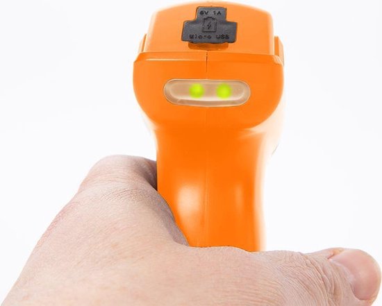 Toolland Pulvérisateur à pression, électrique, buse réglable, indicateur LED, 1 litre, blanc/orange/noir