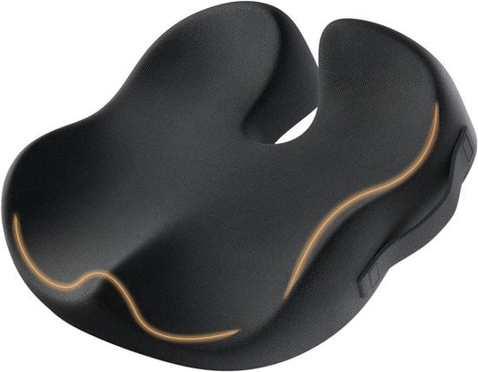 ProtoArc® SC Butterfly Seat Cushion - Coussin de siège orthopédique ergonomique - Coussin de chaise et coussin de rebond - Coussin coussin en mousse à mémoire de forme - Pour chaise de bureau, voiture et maison - Respirant et antidérapant