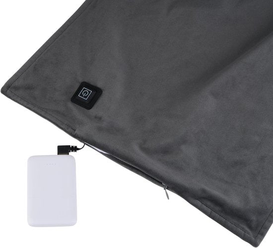alpina Heat Pad Rechargeable - Coussin chauffant électrique sans fil avec arrêt automatique - Coussin chauffant pour chaise ou usage extérieur - Coussin chauffant pour chaise noir