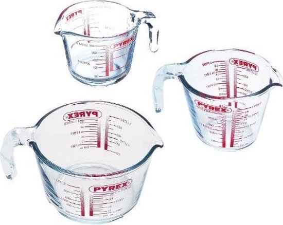 Tasse à mesurer, ensemble de 3 pièces - Pyrex | Classic Prepware