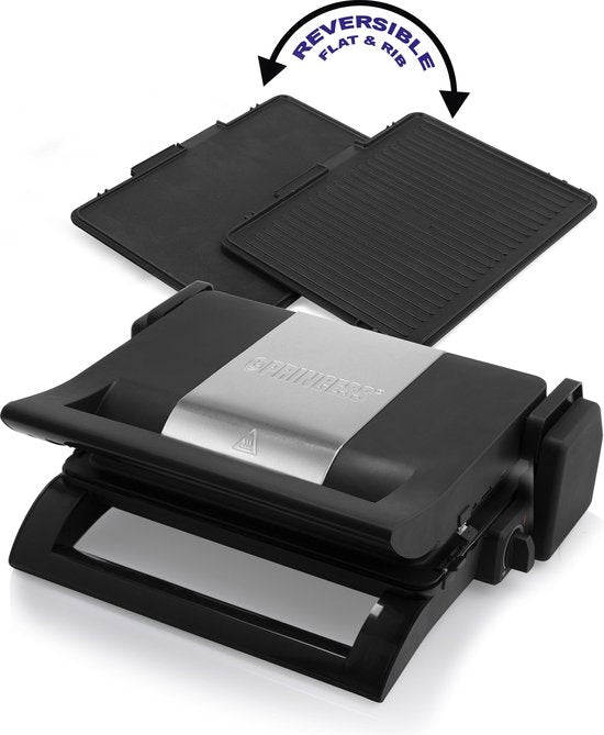 Princess Multi Grill 2-en-1 Sandwich maker et Contact grill 112530 - Grilloir - Plaques interchangeables - Grande surface de cuisson - Revêtement antiadhésif