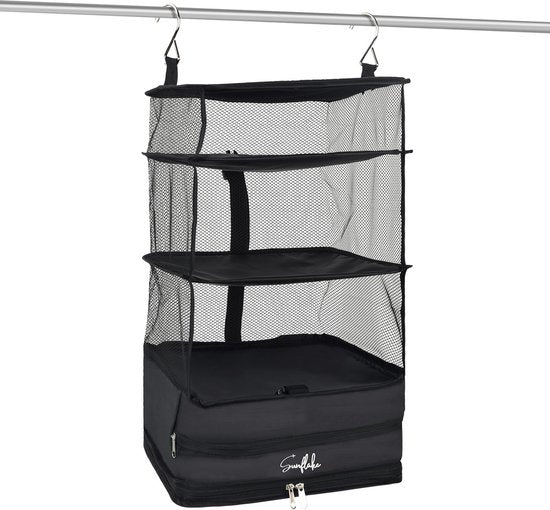 Cubes d'emballage suspendus - pliables - 4 compartiments - Organiseur de valise - Sunflake