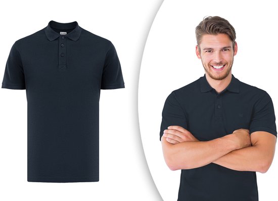 Milanoro - 2XL - Polo - Homme - Bleu marine