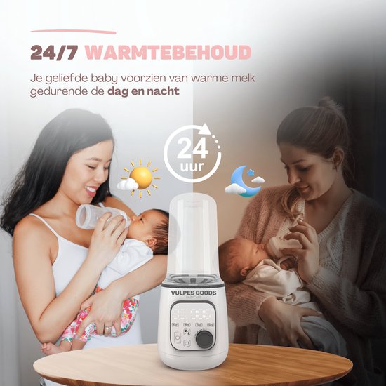 Vulpes Goods® BabyCare - Chauffe-biberon PRO 10in1 - Chauffe-biberon - Chauffer les liquides et les aliments