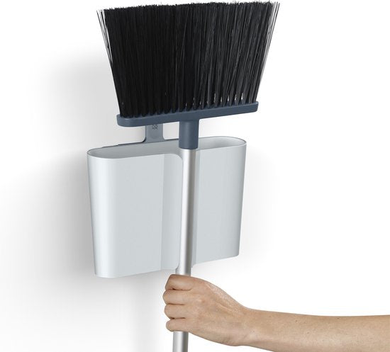 Joseph Joseph - CleanStore Balai télescopique avec fixation murale - Plastique - Bleu