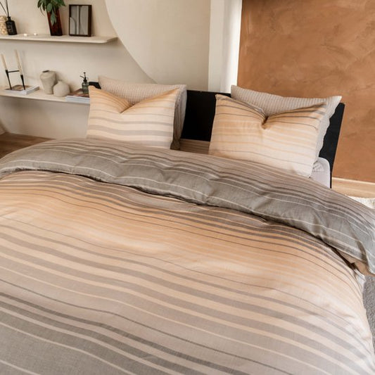 Kayori Hibara Couverture Stretch Tencel - 240x200-220 + 2 taies d'oreiller - Lits-jumeaux - Soft & Cooling - Sand