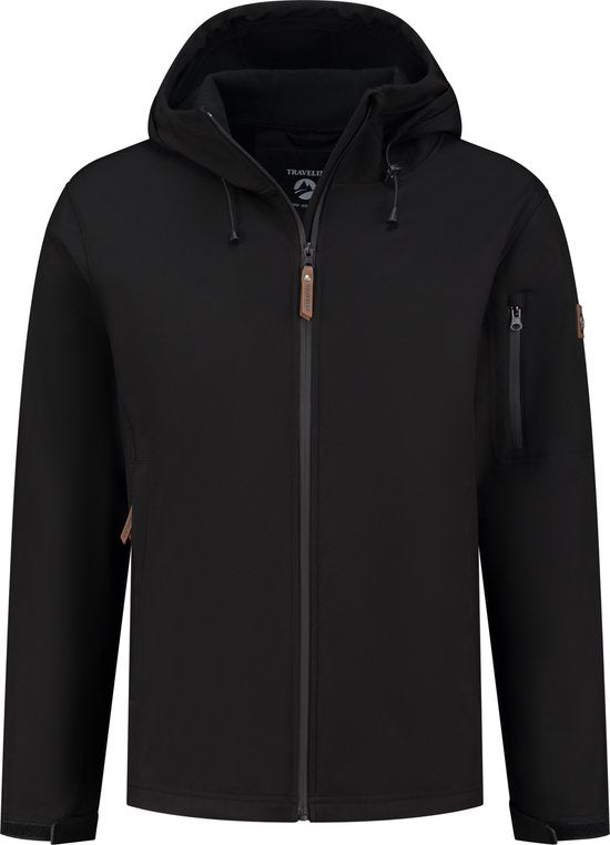 Travelin' Jack Sverre Men - Veste Softshell pour Homme - Doublure polaire - Noir