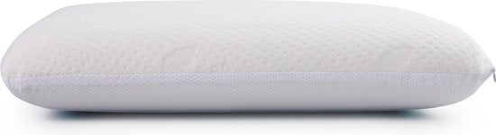 Oreiller réfrigérant SleepMed - 58x38x12 cm - 100% polyester - Blanc