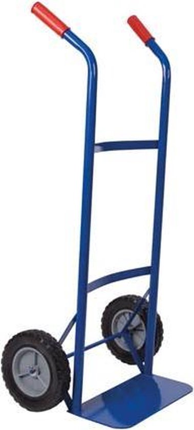 Chariot Toolland, avec poignées ergonomiques, acier, bleu, capacité de charge 80 kg
