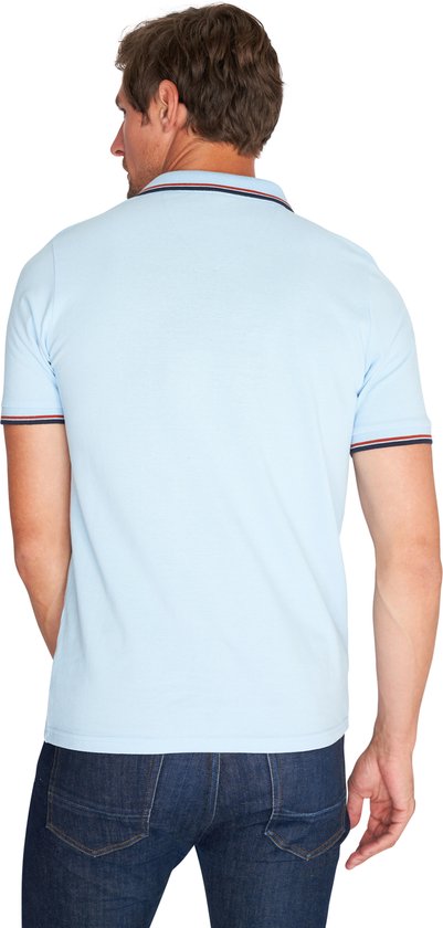 Mario Russo - 3XL - Polo Edward - Hommes - Bleu clair