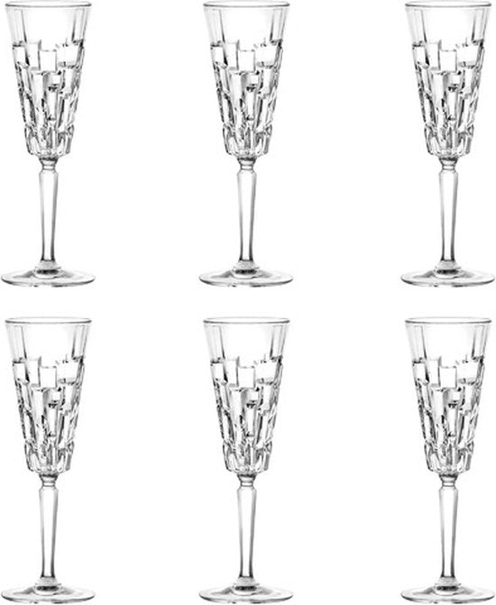 RCR Etna Flûte à Champagne 19 Cl - 6 Pièces
