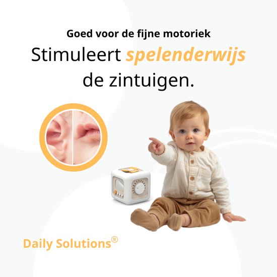 Daily Solutions® Cube d'activités - Jouets Montessori pour enfants - Jouets sensoriels - Jouets éducatifs - Plaisir du jeu