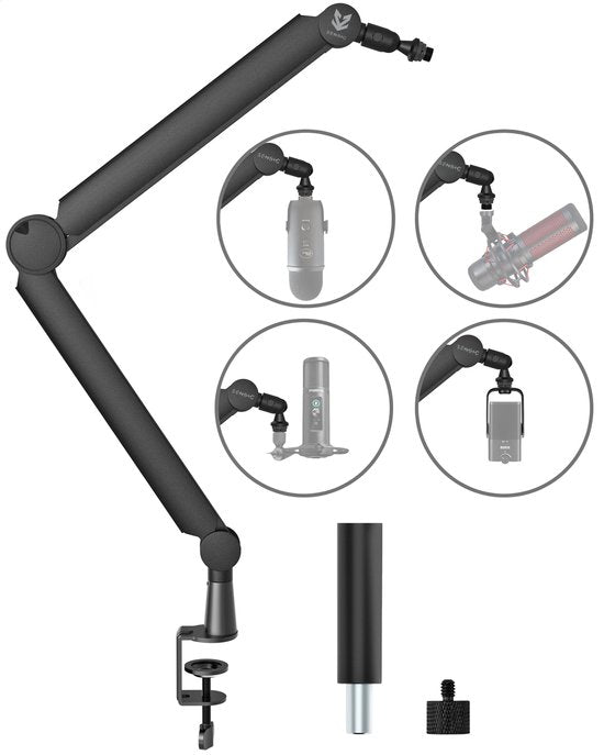 Sensic SA 30 Bras de microphone sans microphone - Support de microphone - Bras de perche - Standard - Avec élévation de 15cm