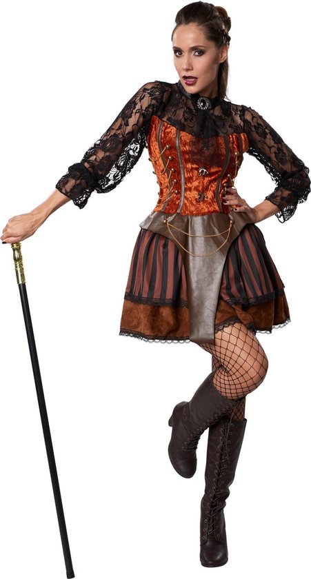 dressforfun - Steampunk comtesse M - costume de déguisement halloween dress up partywear carnaval costume partywear - 302311