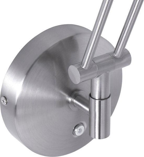 Steinhauer Zodiac LED - Applique moderne - Acier - H:35cm - Universelle - Pour l'intérieur - Métal - Appliques - Chambre à coucher - Salon