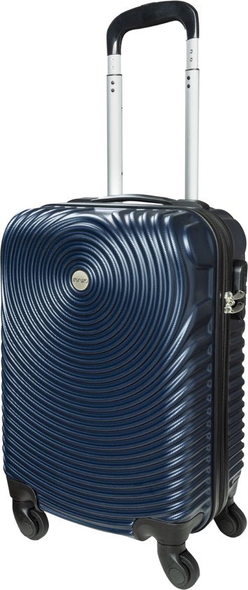 Ceruzo Hand Luggage Suitcase -Trolley - 28L- 51.5 cm - Blue - Spinner Wheels 360°- Numerical Lock Travel Suitcase